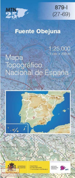 0879-1 FUENTE OBEJUNA | carte topographique CNIG