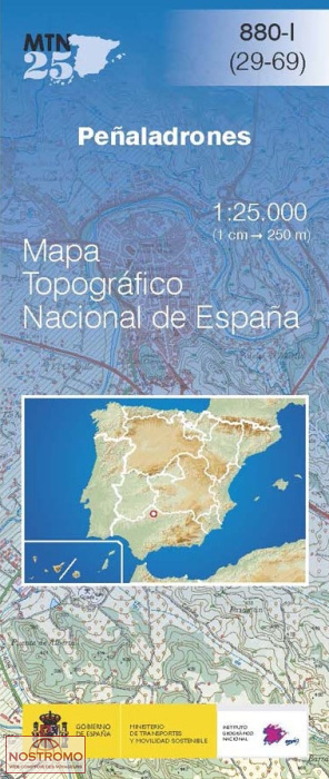0880-1 PEÑALADRONES | carte topographique CNIG