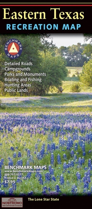 TEXAS EST | carte touristique Benchmark