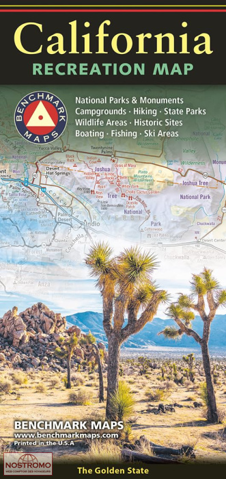 CALIFORNIE | carte touristique Benchmark
