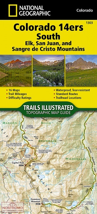 COLORADO 14ERS SOUTH | National Geographic hiking mapguide