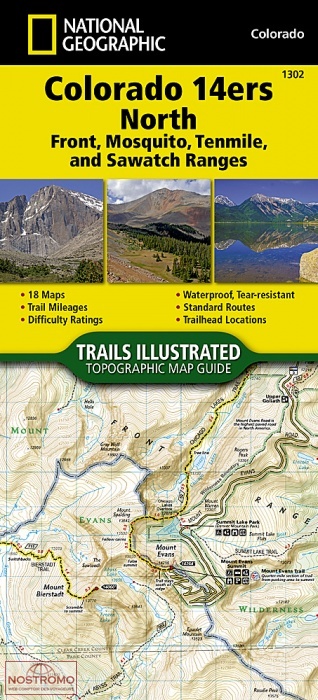 COLORADO 14ERS NORTH | National Geographic hiking mapguide