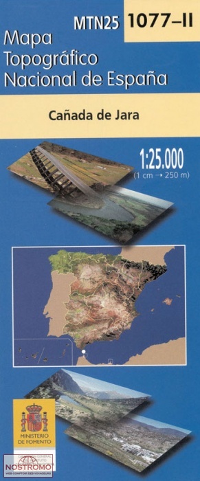 1077-2 CAÑADA DE JARA | carte topographique CNIG