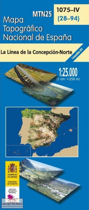 1075-4 LA LÍNEA DE LA CONCEPCIÓN-NORTE | carte topographique CNIG