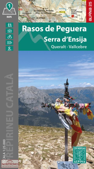 41 RASOS DE PEGUERA - SERRA D'ENSIJA | Alpina hiking map