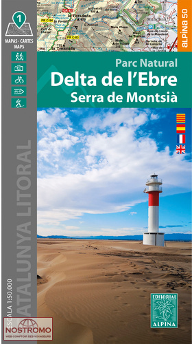74 DELTA DE L’EBRE - SERRA DE MONTSIÀ | Alpina hiking map