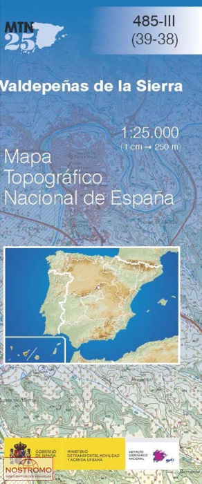 485-3 VALDEPEÑAS DE LA SIERRA | CNIG topographical map