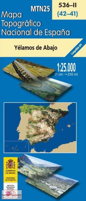 536-2 YÉLAMOS DE ABAJO | carte topographique CNIG