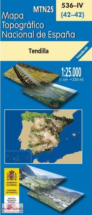 536-4 TENDILLA | carte topographique CNIG