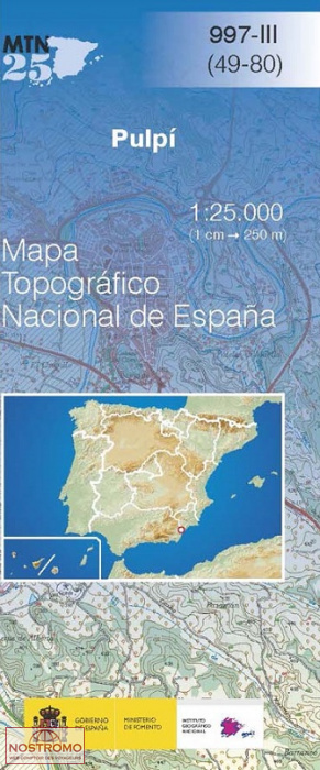 997-3 PULPÍ | carte topographique CNIG