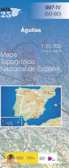 997-4 ÁGUILAS | carte topographique CNIG