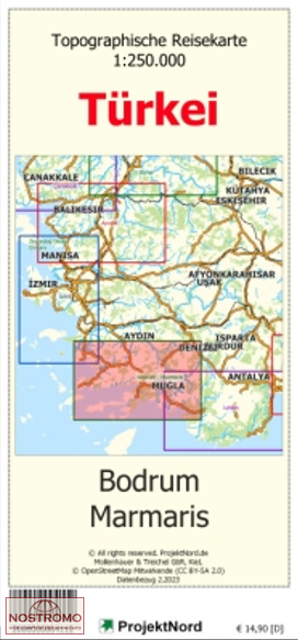 BODRUM - MARMARIS | carte topographique Projektnord