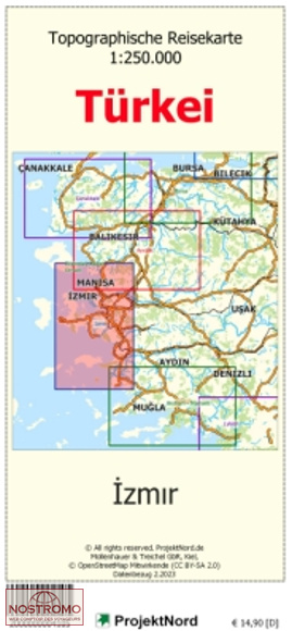 IZMIR | carte topographique Projektnord