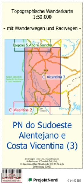 PN DO SUDOESTE ALENTEJANO E COSTA VICENTINA (3) | carte topographique Projektnord