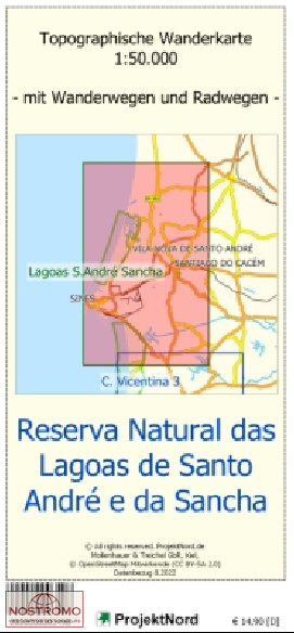 RESERVA NATURAL DAS LAGOAS DE SANTO ANDRÉ E DA SANCHA | carte topographique Projektnord