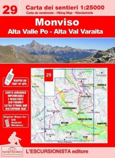 29 MONVISO | l'Escursionista hiking map