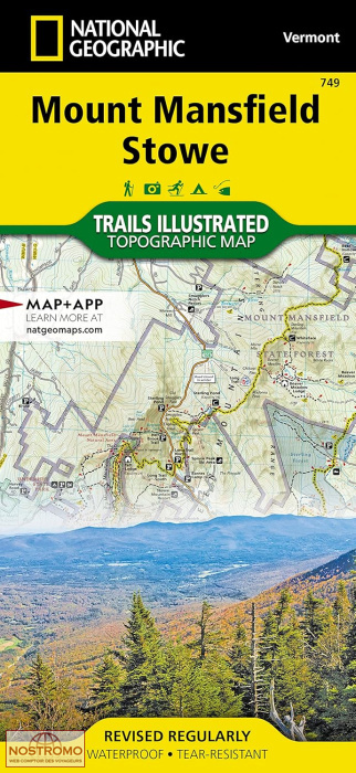 MOUNT MANSFIELD - STOWE | carte de randonnée National Geographic