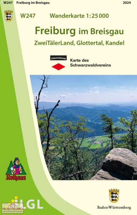 W247 FREIBURG IM BREISGAU | LGL hiking map