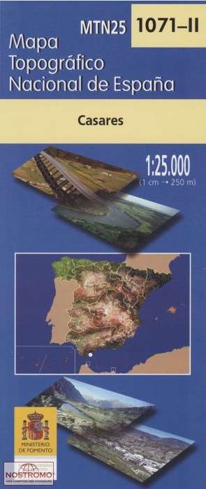 1071-2 CASARES | carte topographique CNIG