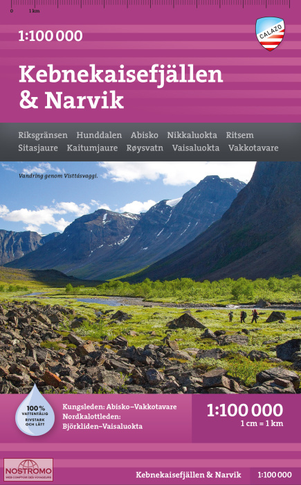 KEBNEKAISEFJÄLLEN & NARVIK | Calazo hiking map
