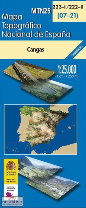 223-1/222-2 CANGAS | carte topographique CNIG