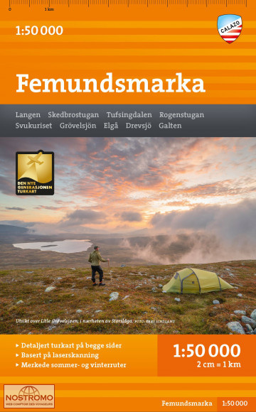 FEMUNDSMARKA | carte de randonnée Calazo