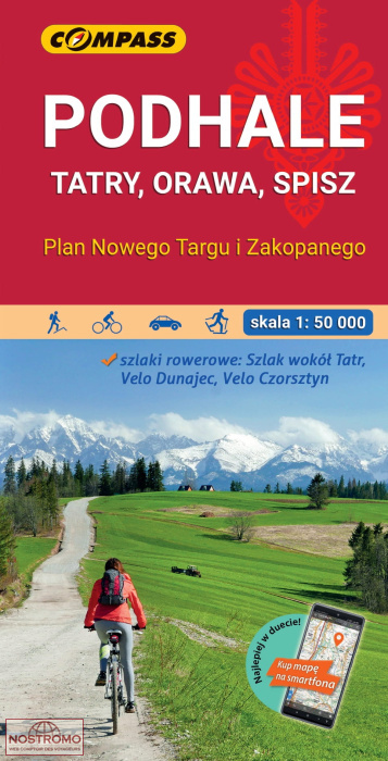 PODHALE - TATRY, ORAWA, SPISZ | carte de randonnée Compass