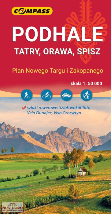 PODHALE - TATRY, ORAWA, SPISZ | Compass hiking map