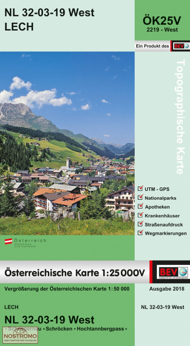2219-WEST LECH | carte topographique BEV