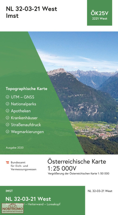 2221-WEST IMST | carte topographique BEV