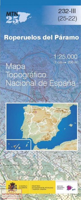 232-3 ROPERUELOS DEL PÁRAMO | carte topographique CNIG