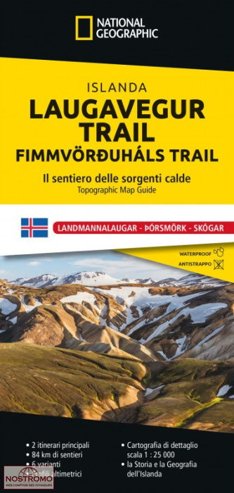 LAUGAVEGUR TRAIL | National Geographic maps/Geo4map hiking mapguide