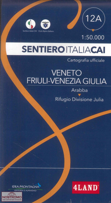 12A VENETO - FRIULI-VENEZIA GIULIA | 4Land hiking map