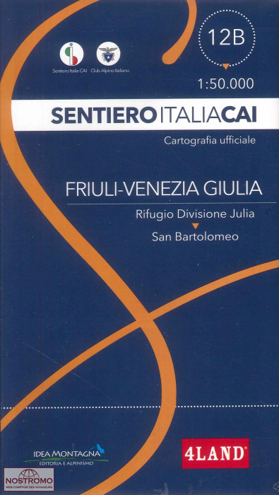 12B VENETO - FRIULI-VENEZIA GIULIA | 4Land hiking map