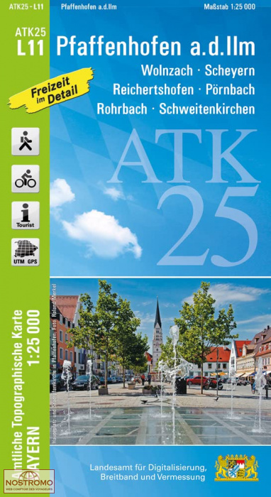 ATK25 - L11 PFAFFENHOFEN AN DER ILM | LDBV hiking map