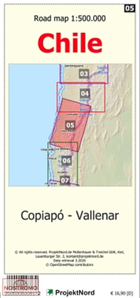 05 COPIAPO - VALLENAR | carte topographique Projektnord