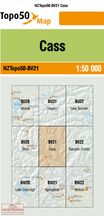 BV21 CASS | carte topographique LINZ