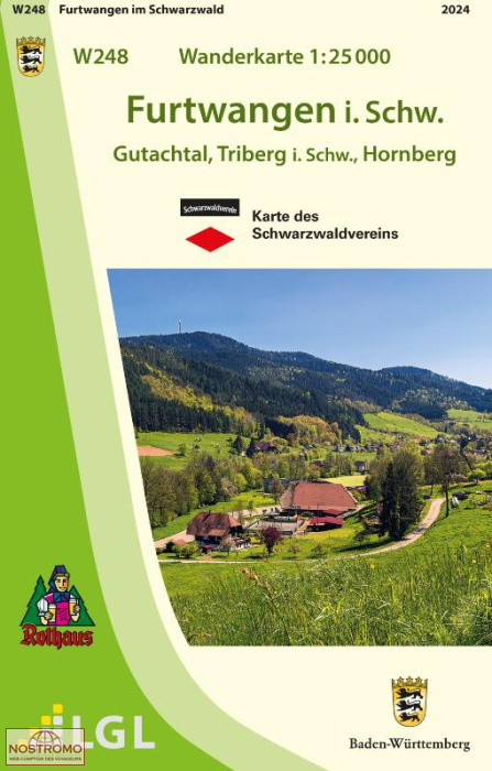 W248 FURTWANGEN IM SCHWARZWALD | LGL hiking map