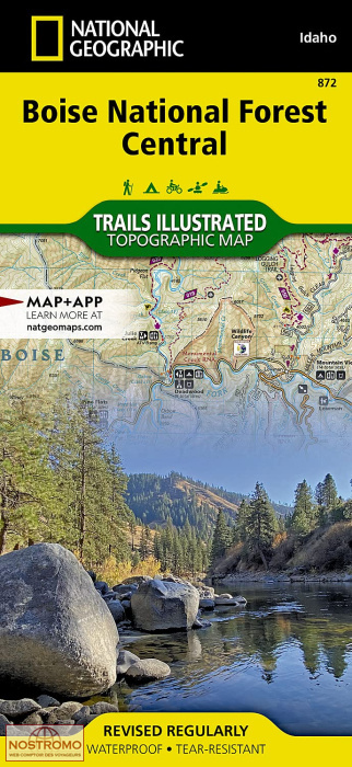 BOISE NATIONAL FOREST CENTRAL | National Geographic hiking map