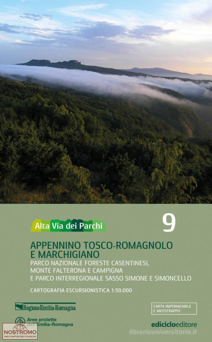 09 APPENNINO TOSCO-ROMAGNOLO E MARCHIGIANO | Ediciclo hiking map