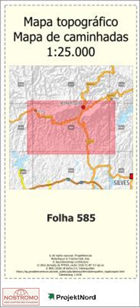 585 MONCHIQUE | Projektnord topographic map