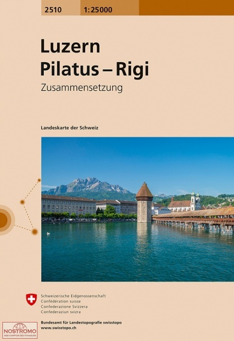 2510 LUZERN - PILATUS - RIGI | carte topographique Swisstopo