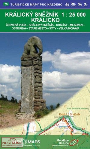 KRÁLICKÝ SNĚŽNÍK, KRÁLICKO - 75 | Geodezie On Line hiking map