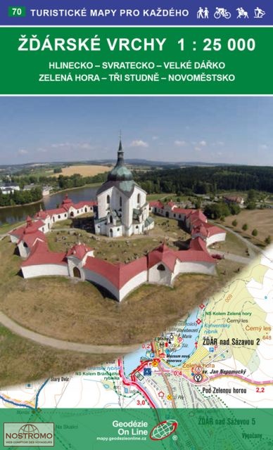 ŽĎÁRSKÉ VRCHY - 70 | Geodezie On Line hiking map