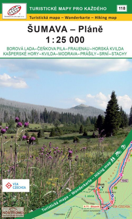 ŠUMAVA - PLÁNĚ - 66 | Geodezie On Line hiking map