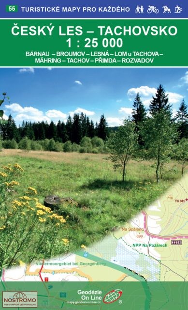 ČESKÝ LES - TACHOVSKO - 55 | Geodezie On Line hiking map