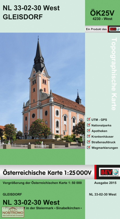 4230-WEST GLEISDORF | carte topographique BEV