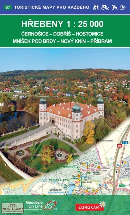 HŘEBENY - 67 | Geodezie On Line hiking map