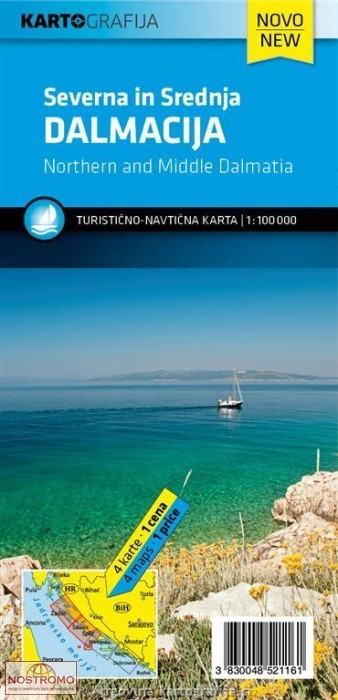 DALMATIE | cartes touristiques Kartografija