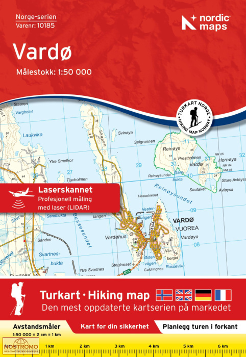 10185 VARDØ | carte topographique Nordic Maps